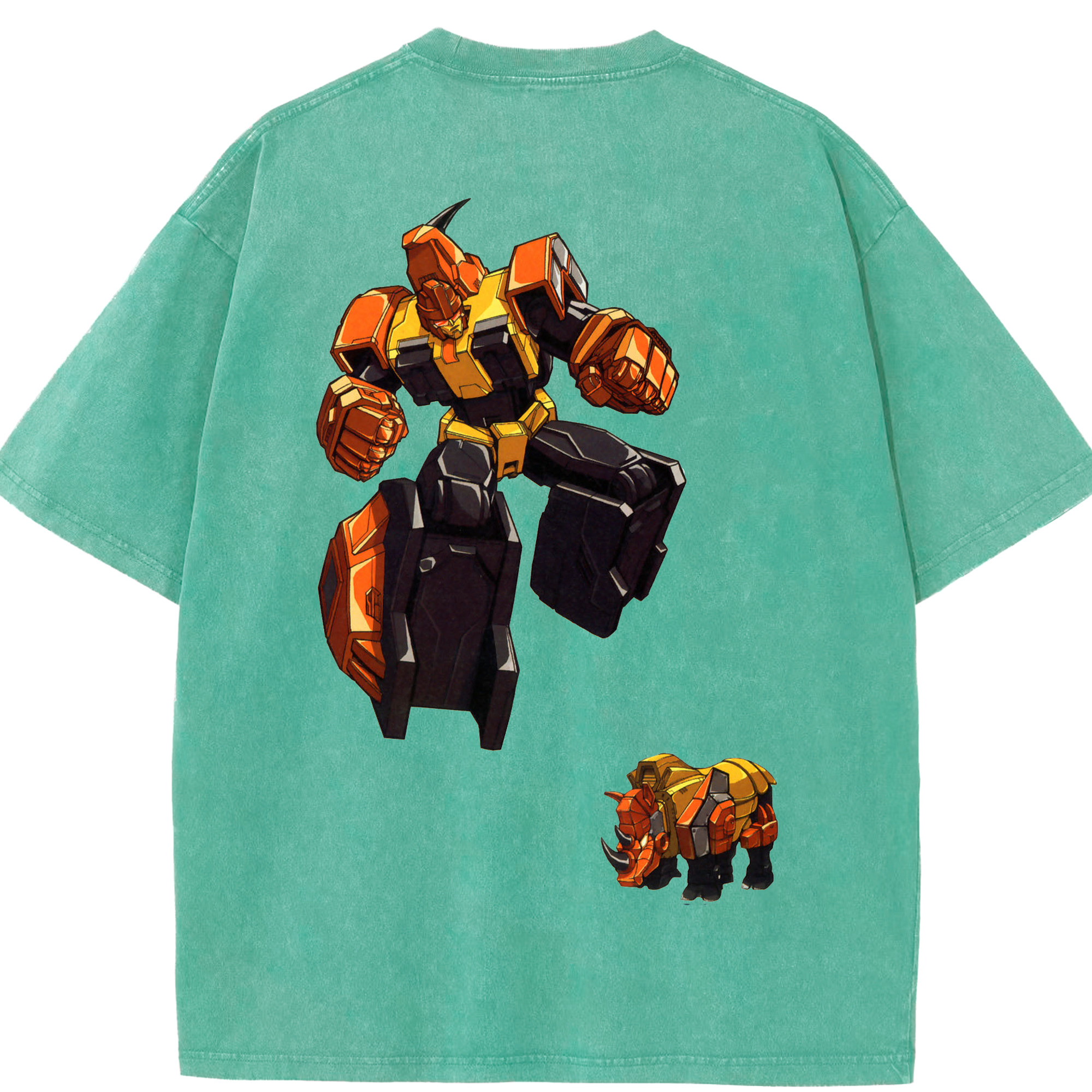 （画像用）  綿100% ヴィンテージ風 半袖Tシャツ（背面プリント）